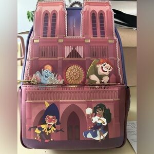 Loungefly Purple and Pink Disney Backpack